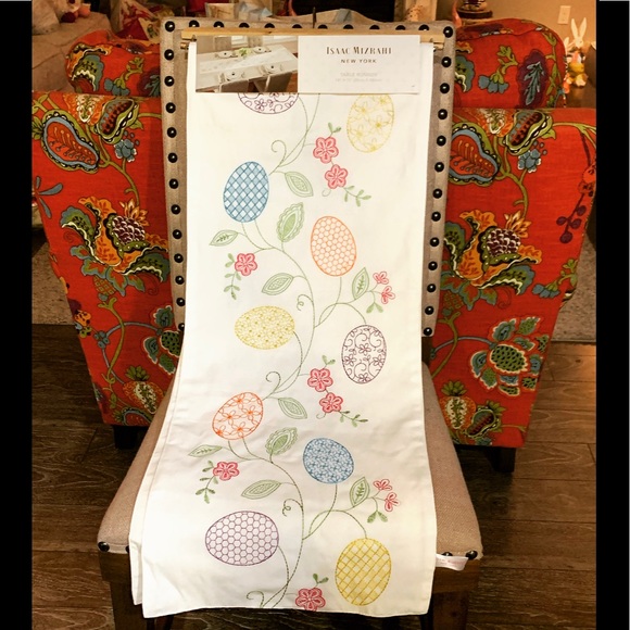 Easter table runner by Isaac Mizrahi